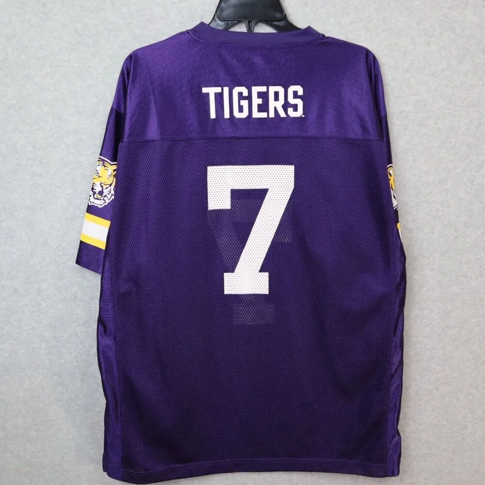 LSU Tigers NCAA Mesh Jersey #7 Unisex Adult Large Pro Edge By Knight Apparel - Picture 5 of 12